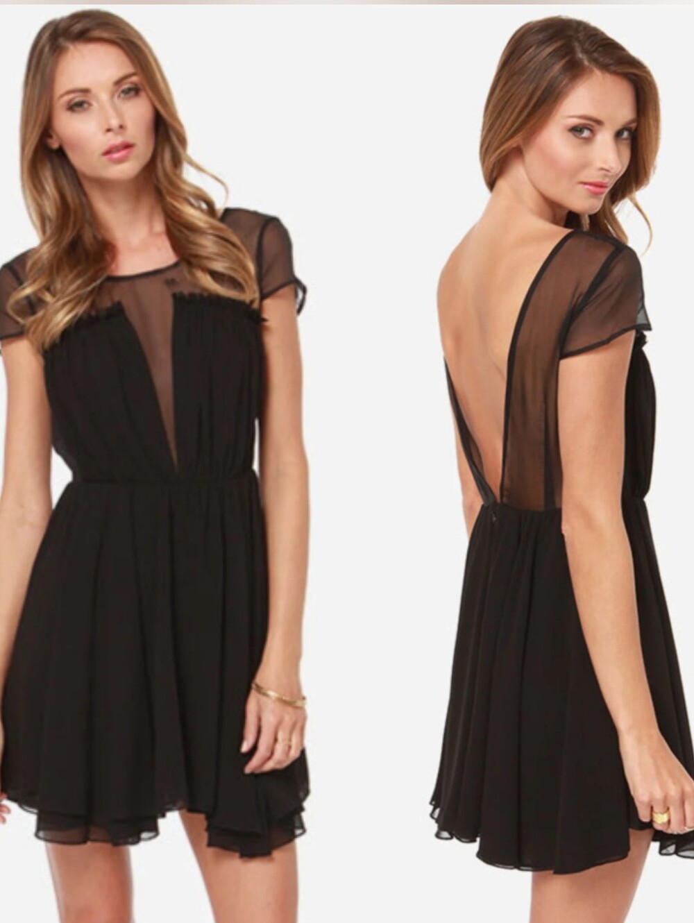 NWT KEEPSAKE After Dark Black Mini Dress